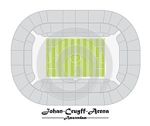 Floor plan of the Johan Cruyff Arena in Amsterdam