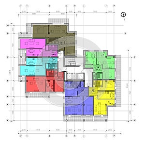 Floor plan of the living house
