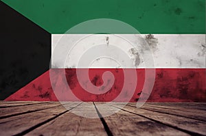 Texture of Kuwait flag.