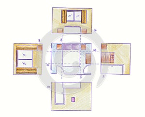 Floor plans and elevations