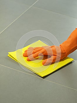 Floor polishing photo