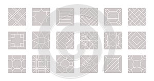 Floor seamless. Tiles design for parquet laminate vector pattern floor collection