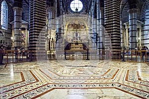 Masterpieces on the floor of the Siena Cathedral