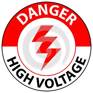 Floor Sign, Danger High Voltage