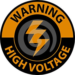 Floor Sign, Warning High Voltage