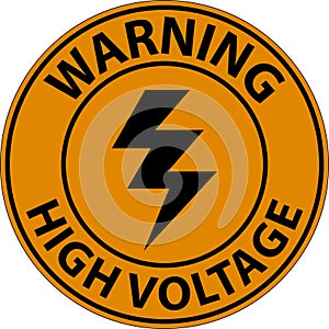 Floor Sign, Warning High Voltage