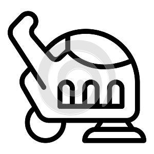 Floor sweeper icon outline vector. Indoor housekeeping