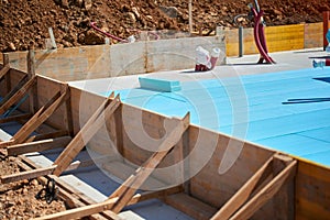 Floor thermal insulation - insulation material for building construction.