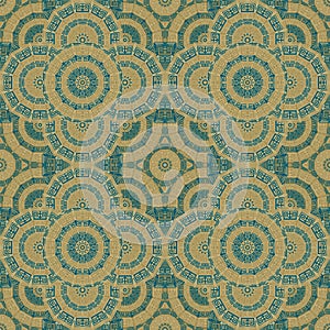 Floor tile seamless pattern vector geometric design.