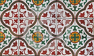 Floor tiled