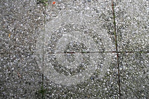 Floor tiles with pebbles