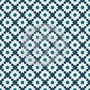 Floor or wall ceramic tile design, seamless pattern. Vector illustration. Patchwork background, geometric texture