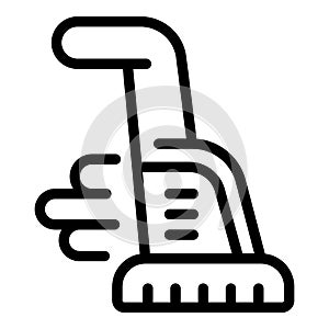 Floor washing mop icon outline vector. Modern automotive care equipment