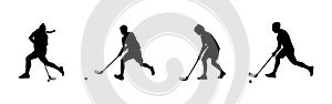 floorball player silhouette