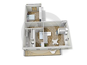 Floorplan 3d. Floor plan. Color floor plans 3d