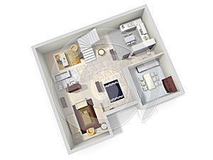 Floorplan 3d. Floor plan. Color floor plans 3d