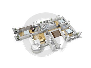 Floorplan 3d. Floor plan. Color floor plans 3d