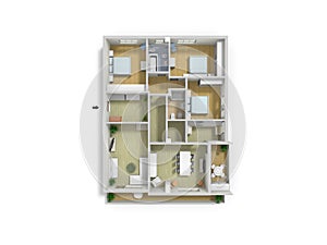 Floorplan 3d. Floor plan. Color floor plans 3d