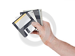 Floppy disk, data storage support