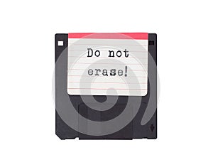 Floppy disk, data storage support