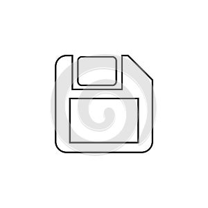 Floppy disk, data storage support, Magnetic floppy disc icon