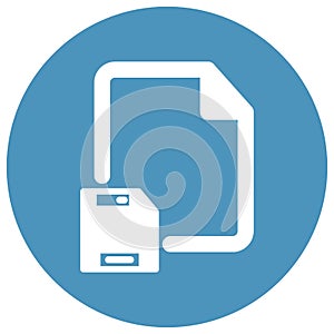 Floppy disk File Isolated Vector icon which can easily modify or edit