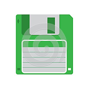 Floppy disk flat icon vector design illustration