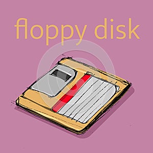 floppy disk drawing