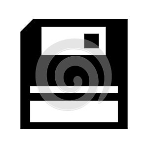Floppy disk icon or logo isolated sign symbol vector illustration