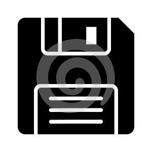 Floppy disk icon representing traditional data storage and sharing