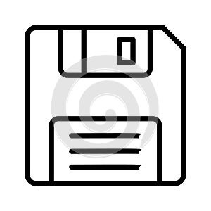 Floppy disk icon representing traditional data storage and sharing