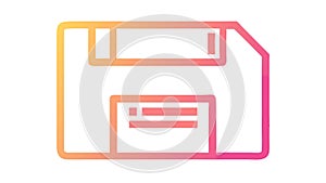 Floppy Disk Icon for Save and Legacy Data Storage, vector design Generative AI