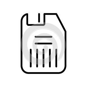 Floppy disk icon vector isolated on white background, Floppy dis
