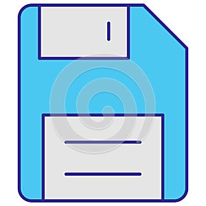 Floppy Disk Isolated Vector icon which can easily modify or edit