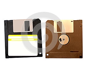 Floppy disk isolated on white background.