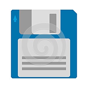 Floppy Disk magnetic computer data storage support icon.