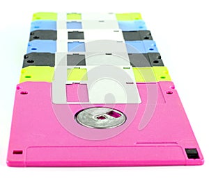 Floppy disk magnetic computer data storage