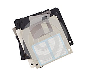 Floppy Disk - Tachnology from the past, isolated on white