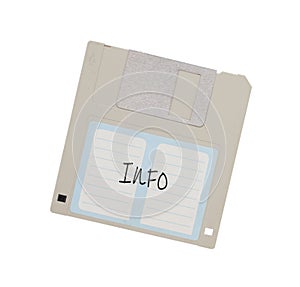 Floppy Disk - Tachnology from the past, isolated on white