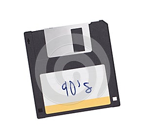 Floppy Disk - Tachnology from the past, isolated on white