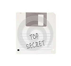 Floppy Disk - Tachnology from the past, isolated on white