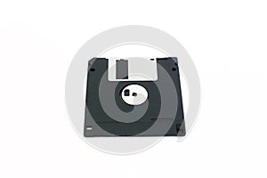 Floppy disk on white background