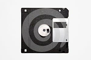 Floppy disk on white background