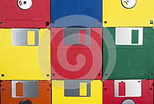 Floppy Disks Close-up