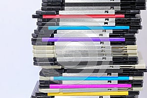 floppy disks used to save computer data in the 90s