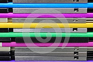 floppy disks used to save computer data in the 90s