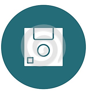 Floppy Isolated Vector Icon That can be easily Modified or Edited.