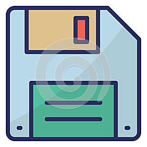 Floppy  Isolated Isolated Vector Icon easily editable easily editable