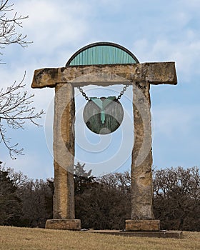 `Flor de la Vida` by Greg Reiche at the entry of Sugar Hill residential community on Route 66 in Edmond, Oklahoma