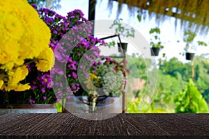 flora bouquet decorating at small flower shop